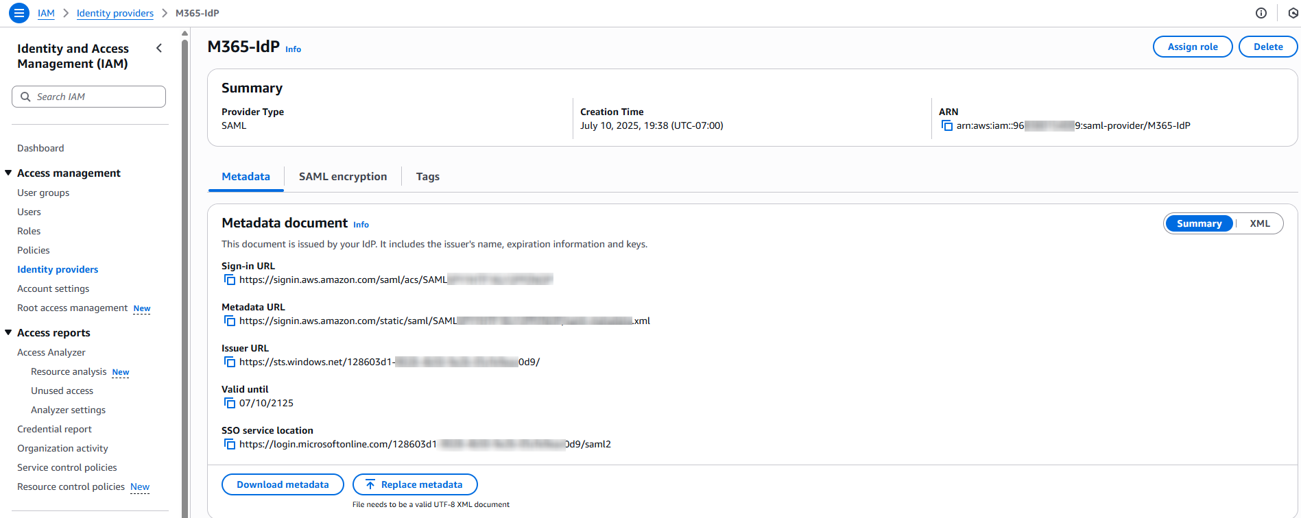 AWS Identity Provider