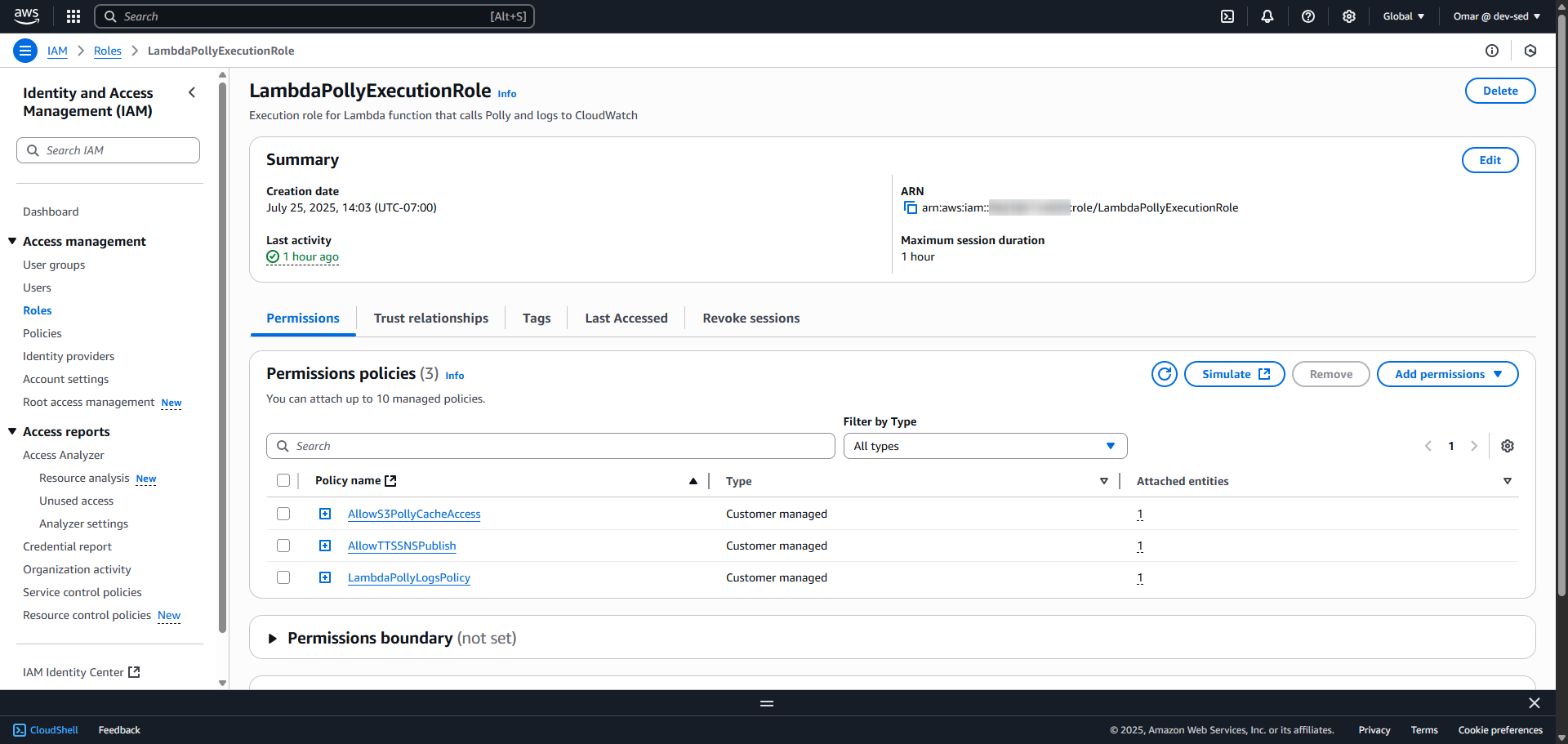 Lambda Permissions