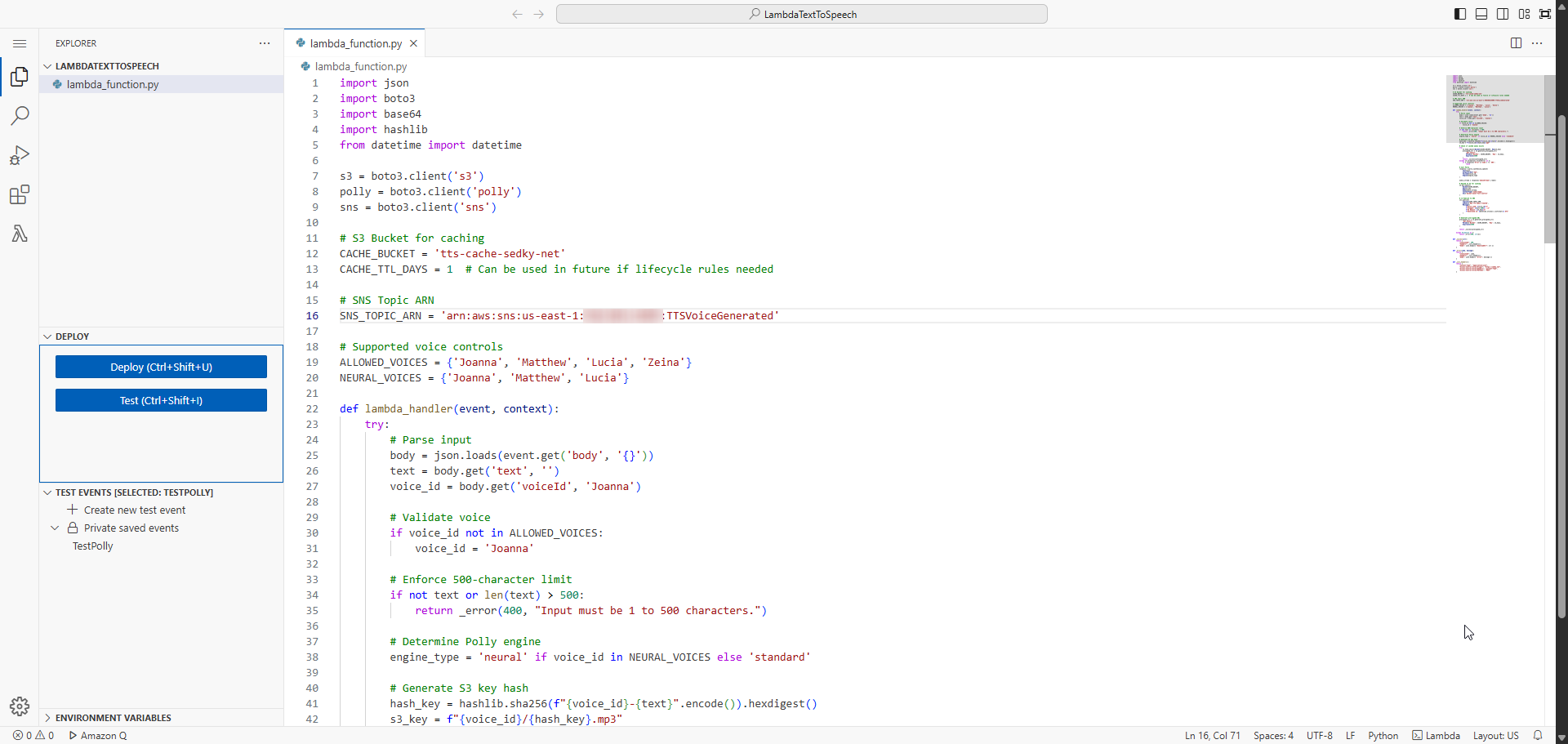 Lambda Code